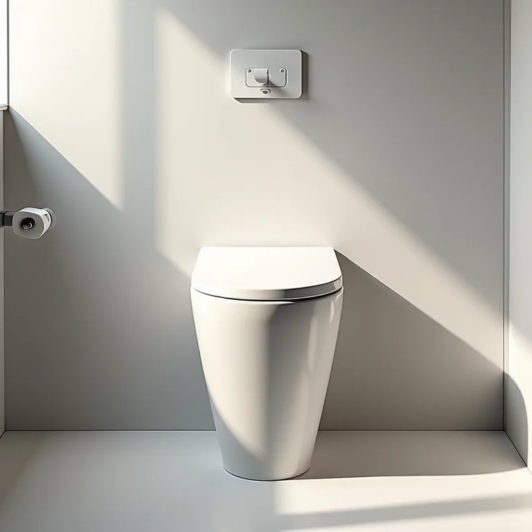 Bacia sanitária com caixa acoplada: praticidade e design.