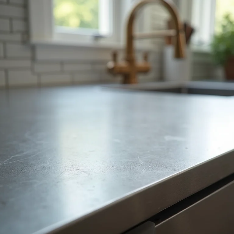 Bancada de inox durável e resistente.