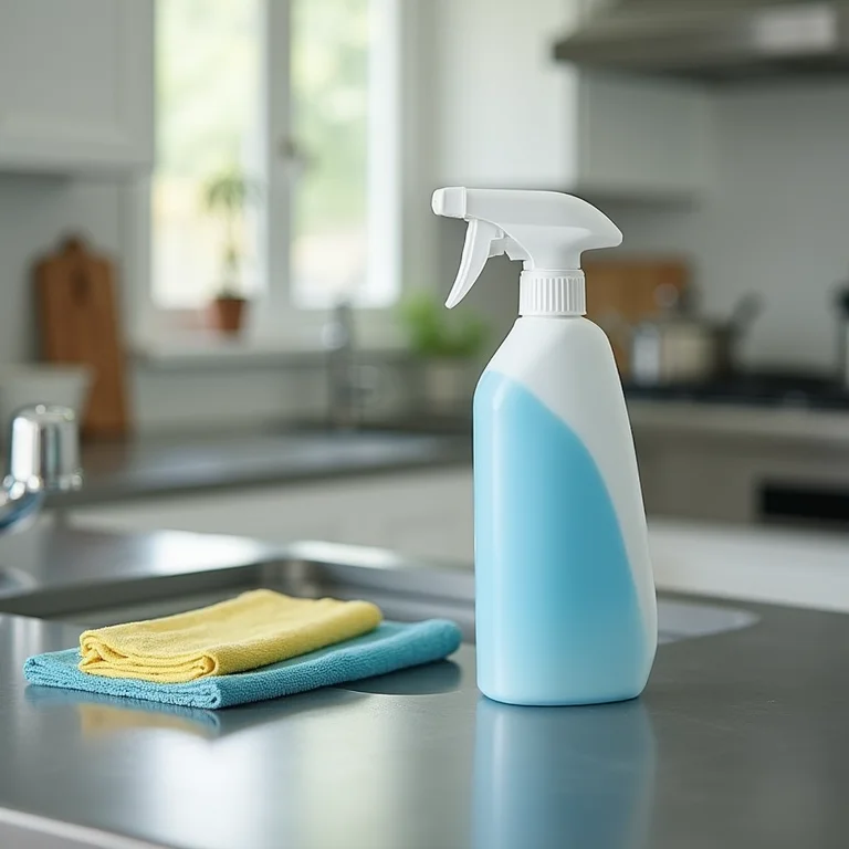 Bancada de inox fácil de limpar e higienizar.