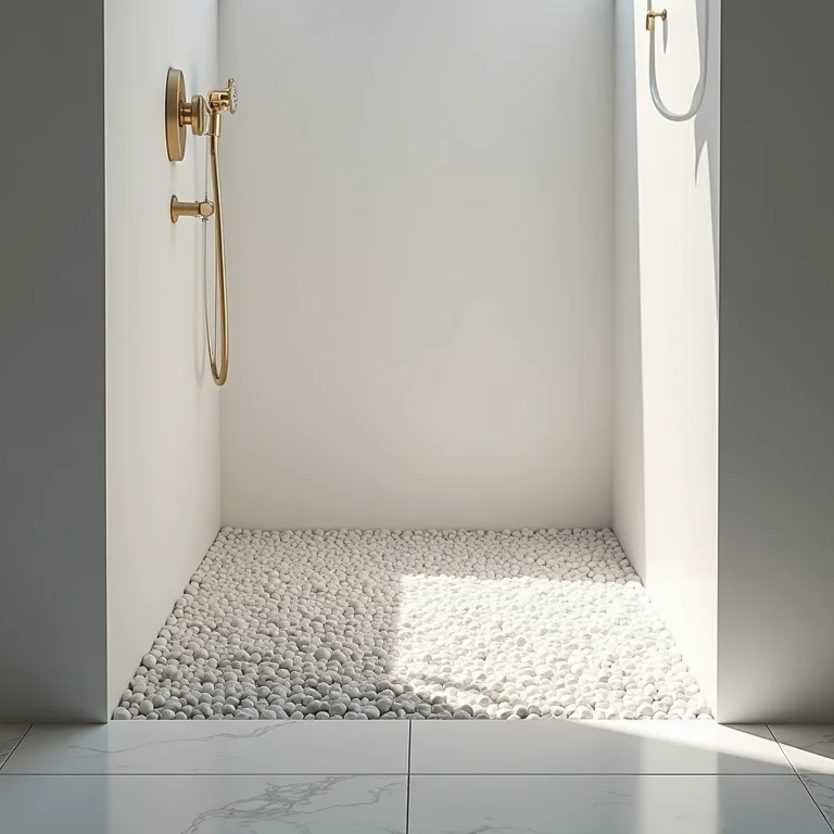 Banheiro com seixos, cuidados e manutenção