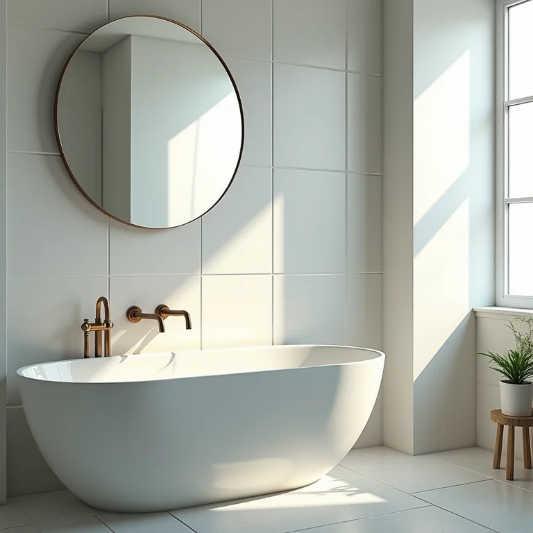 Banheiro mal ventilado com condensação no espelho