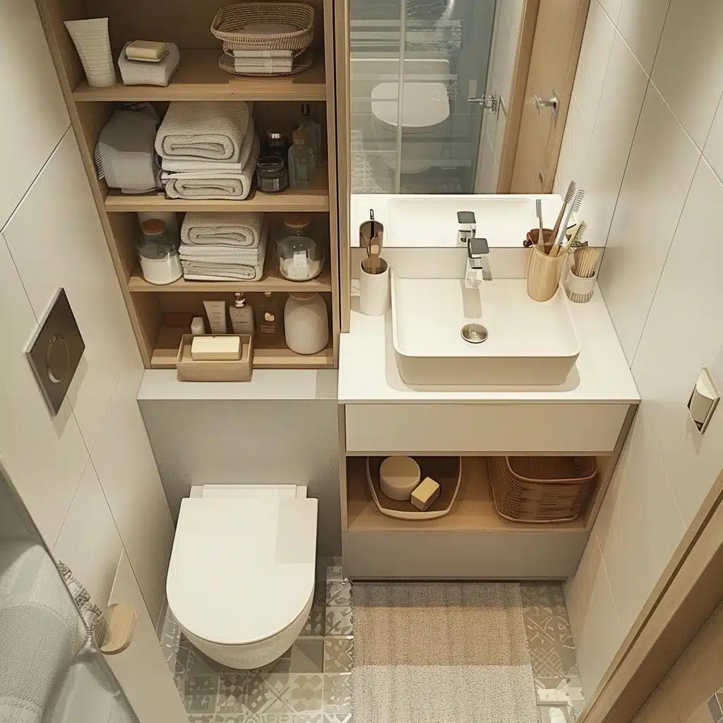 Banheiro Compacto com Toque Industrial e Microcimento - detalhe