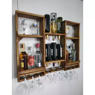 Barzinho na Sala com Pallets: Estilo Rústico e Sustentável - detalhe