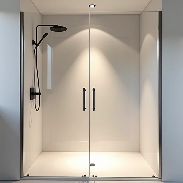 Box de correr otimizando o espaço em um banheiro moderno