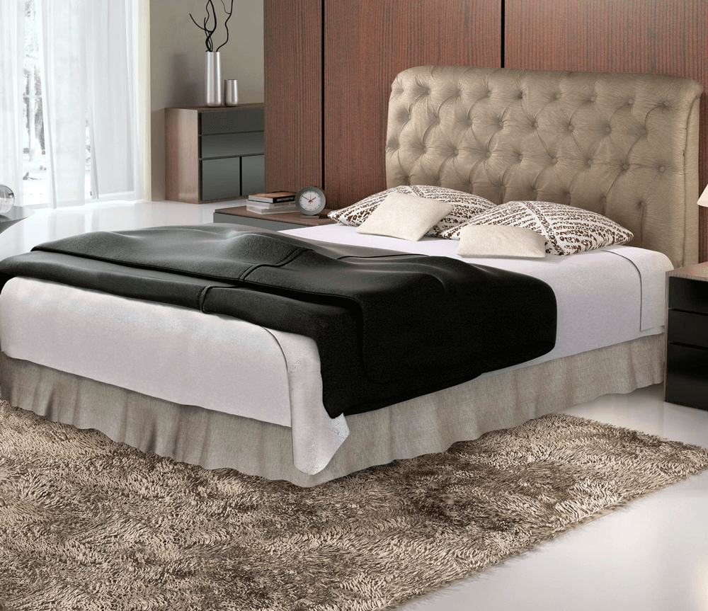 Cabeceira Estofada com Botões Capitonê: Elegância Clássica - inspiração