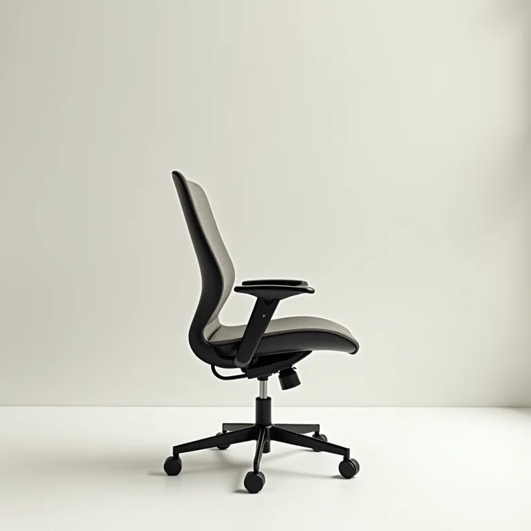 Cadeira de escritório ergonômica com ajustes para diferentes necessidades