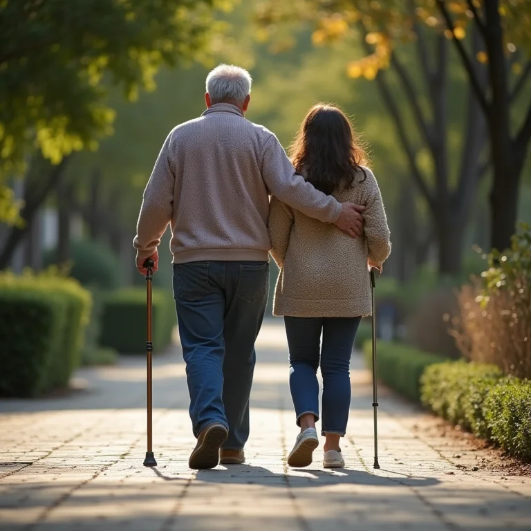Calçada com piso tátil para acessibilidade.