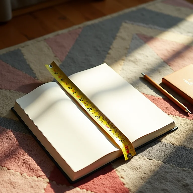 Calculando o tamanho ideal do tapete geométrico.