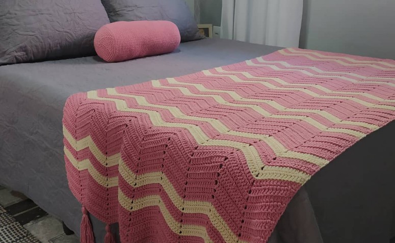 Cama Posta Aconchegante com Tricô e Crochê - inspiração