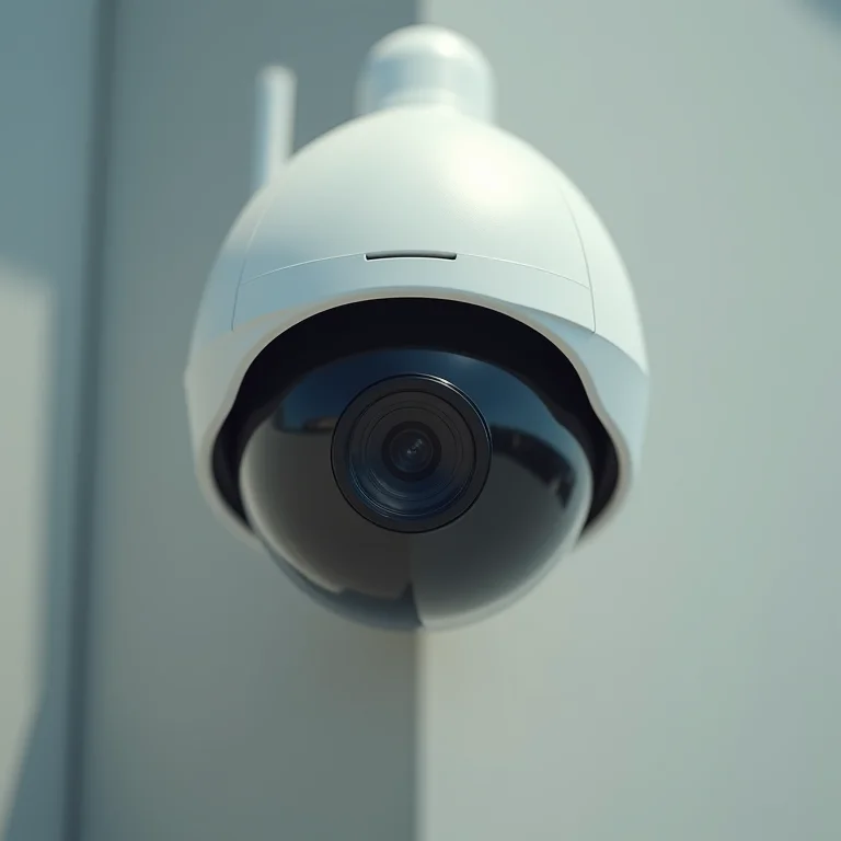 Campo de visão amplo da câmera de segurança