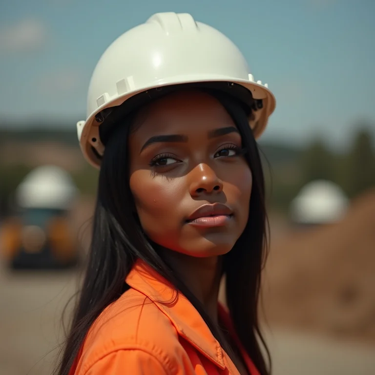 Capacete de segurança sendo usado incorretamente.