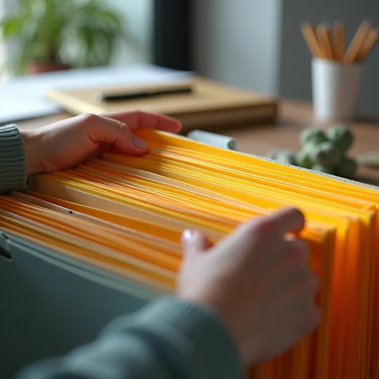 Categorizando arquivos em pastas suspensas