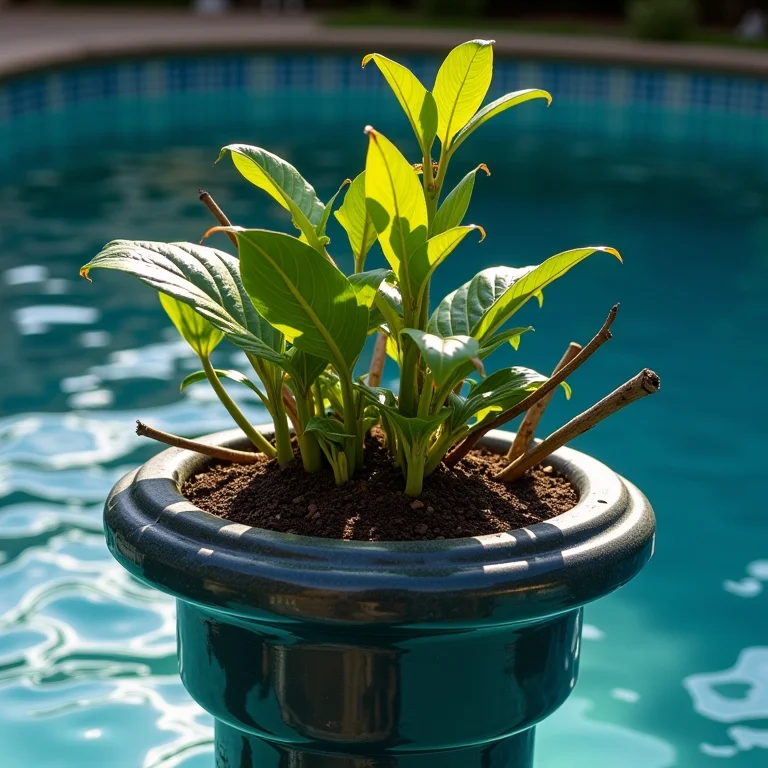 Cesto de bomba de piscina obstruído por detritos