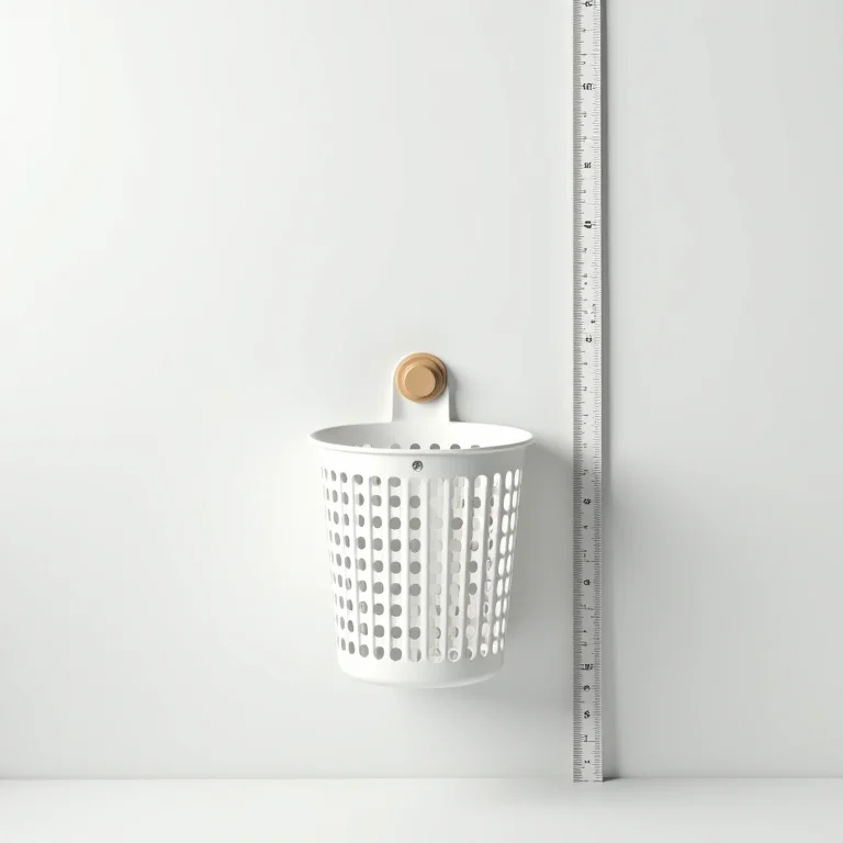 Cesto de roupa suja de parede com diferentes tamanhos e capacidades