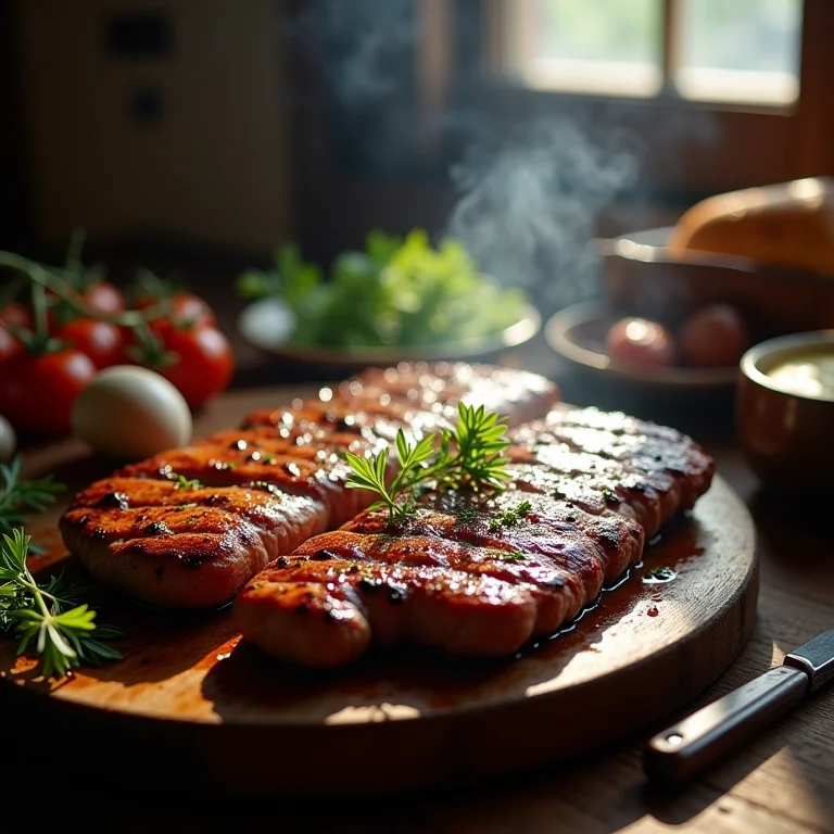 Churrasqueira na varanda com exaustor.