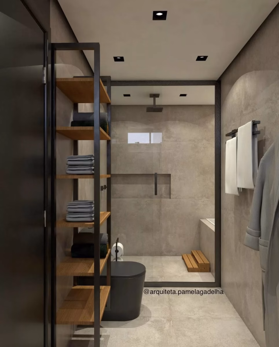 Chuveiro com Design Escultural: Uma Obra de Arte no Seu Banheiro - inspiração