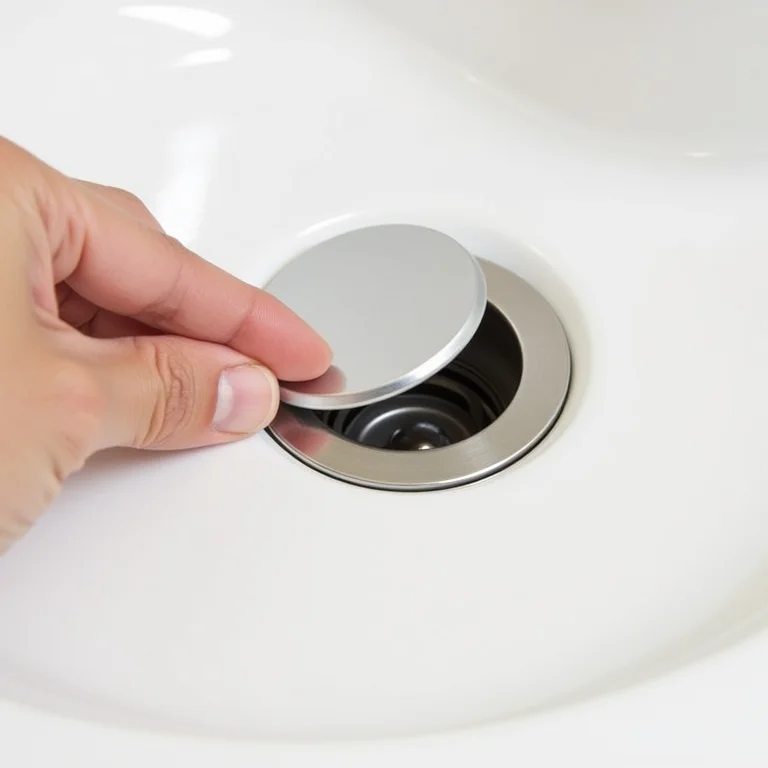 Click Drain Mechanism Close-Up