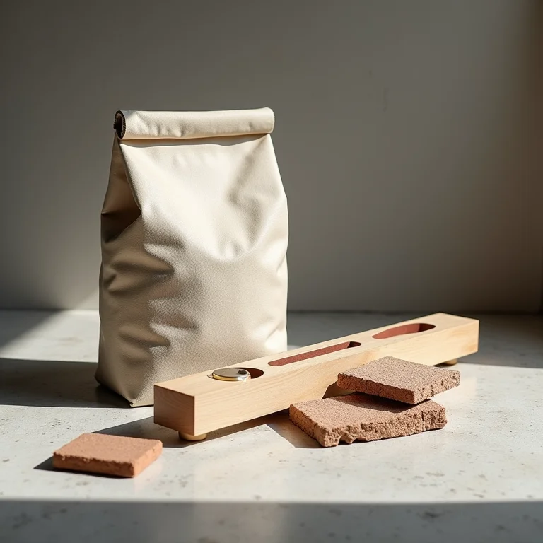 Close-up de argamassa AC2, azulejos e nível.