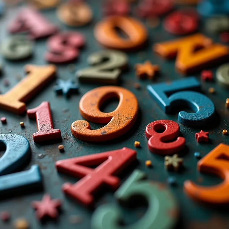 Close-up de letras maiúsculas e minúsculas, números e símbolos