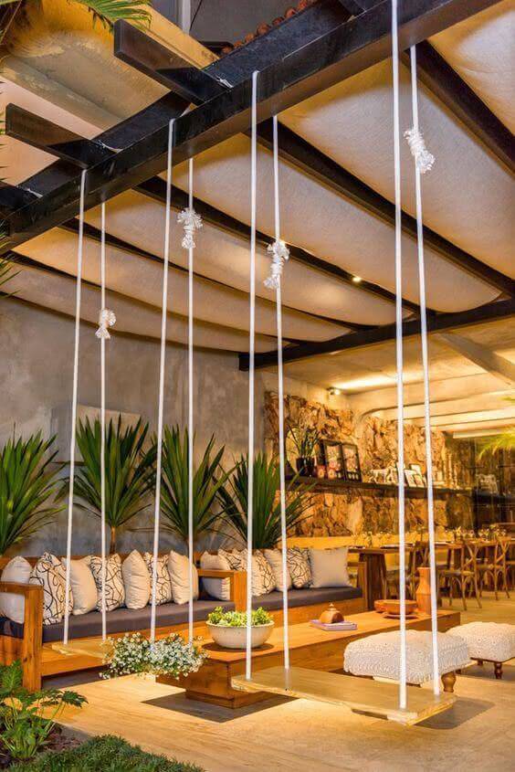 Cobertura de Pergolado com Macramê: Um Toque Boho Chic - inspiração
