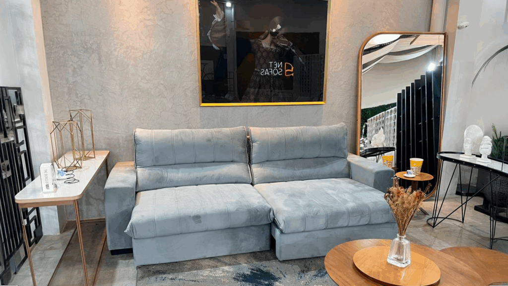 Composição com Quadros e Espelhos: Elegância e Amplitude - detalhe