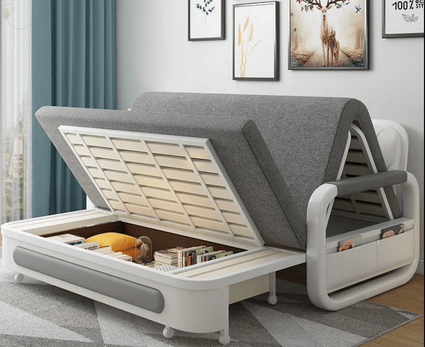 Sofá Cama Solteiro com Gavetas Embutidas: Praticidade e Otimização de Espaço! - inspiração