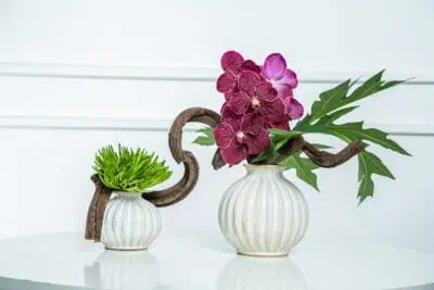 Vaso com Decoupage Floral: Um Toque Romântico - ideia