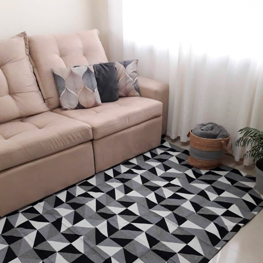 Tapetes Geométricos para um Toque Moderno - inspiração