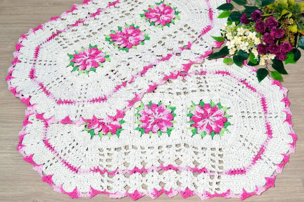Tapetes de Crochê: Artesanal e Aconchegante - inspiração