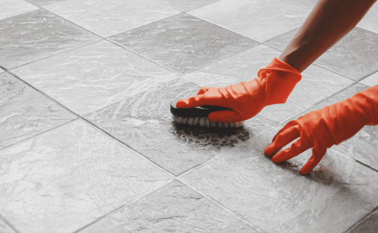 Rejunte Rústico com Textura de Cimento Queimado - detalhe