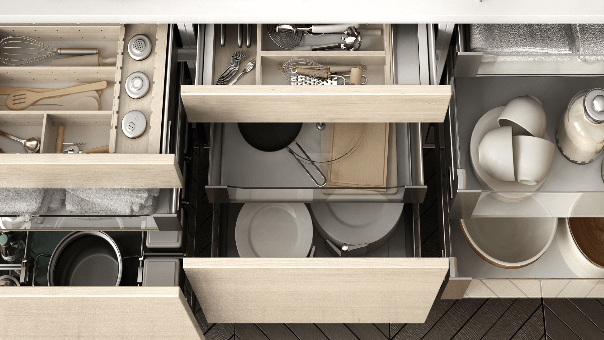 Armários Modernos com Acrílico e Transparência - ideia