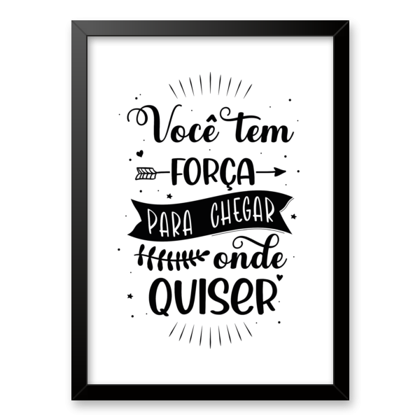 Quadros com Frases Inspiradoras e Caligrafia Moderna: Motivação Diária - detalhe