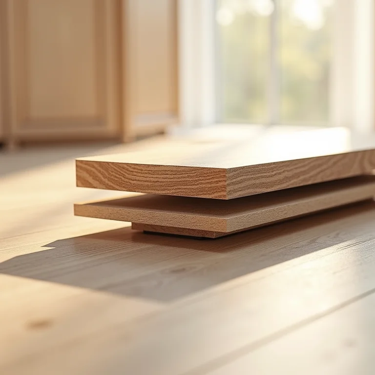 Comparação entre as camadas de um piso SPC e LVT.