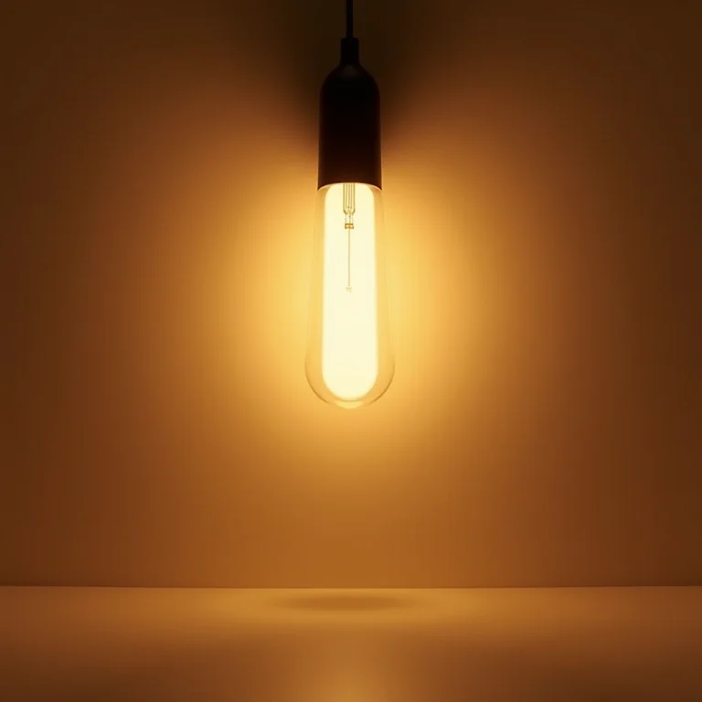 Comparativo da qualidade de luz entre lâmpada bulbo e tubular