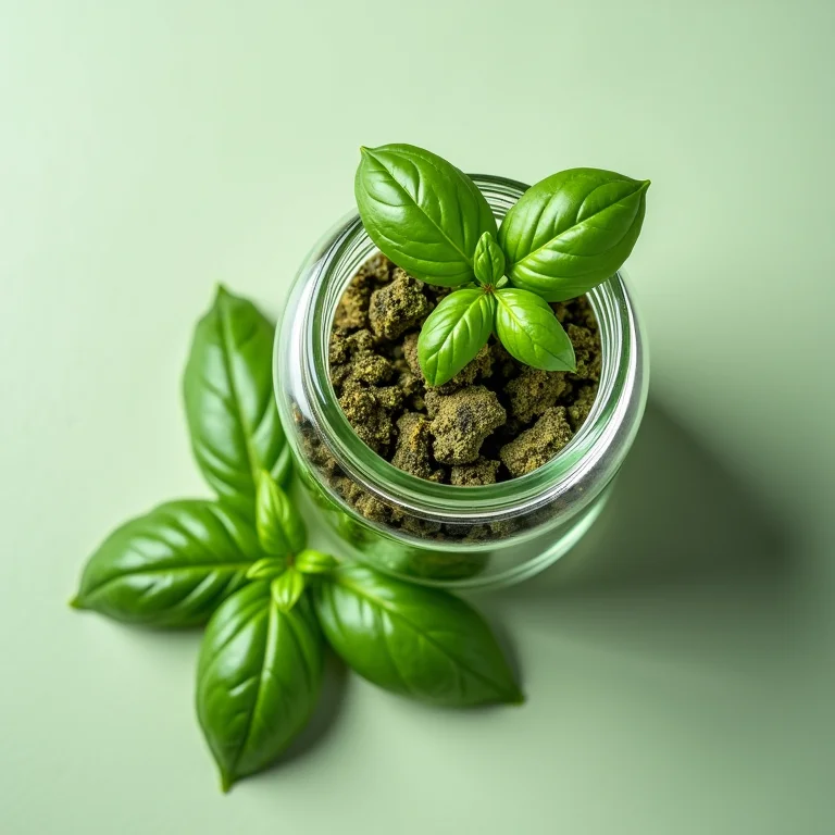 Comparativo: manjericão fresco versus manjericão seco