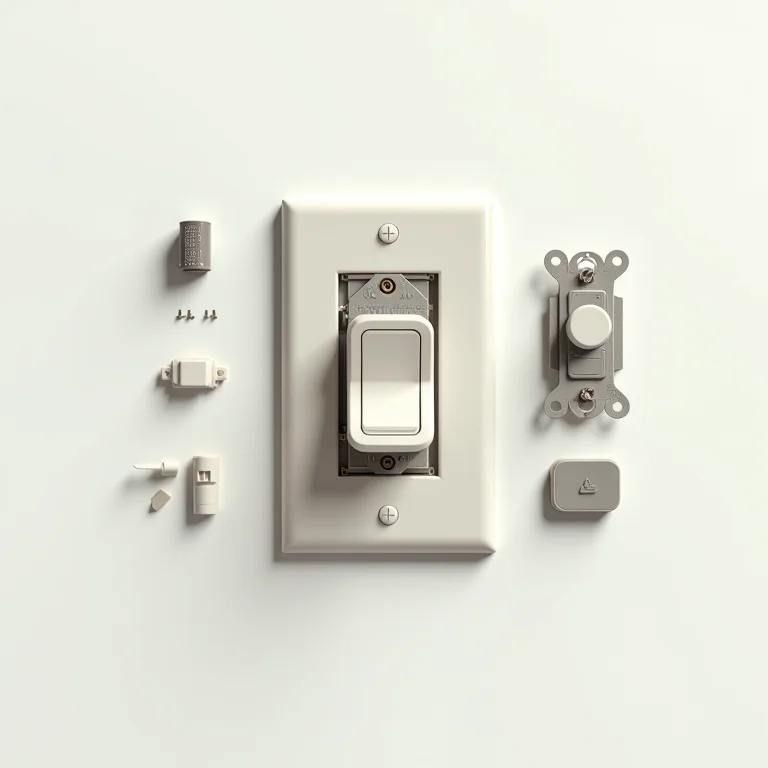 Componentes internos de um interruptor paralelo