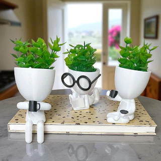 Decoração Minimalista com Vasos de Cerâmica - detalhe