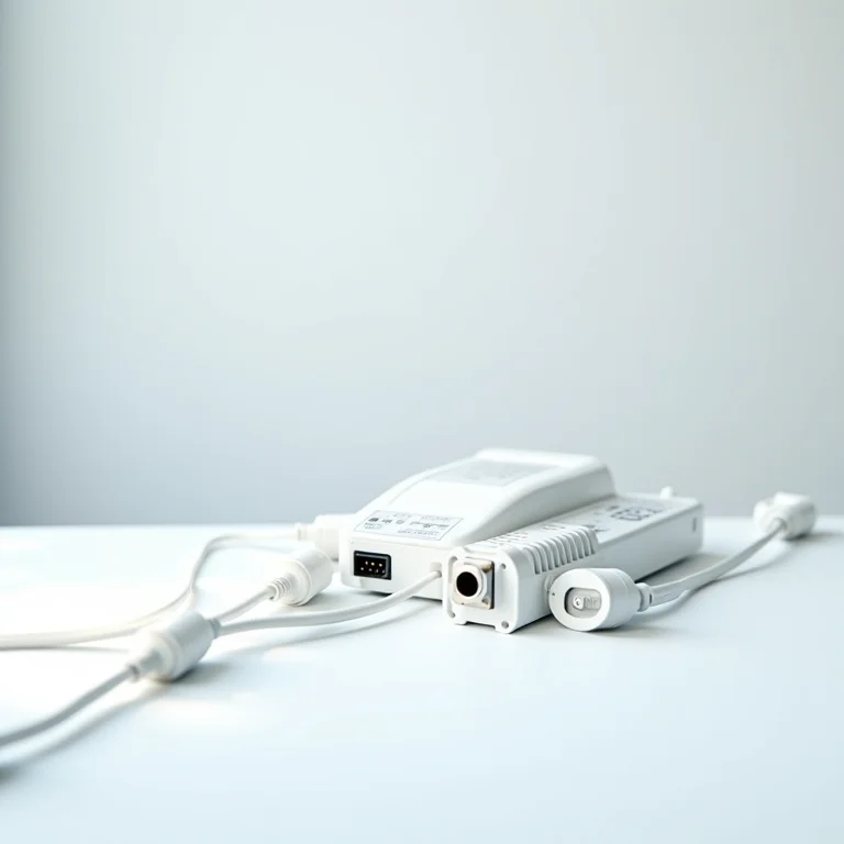 Conectores e fontes de energia para fitas de LED