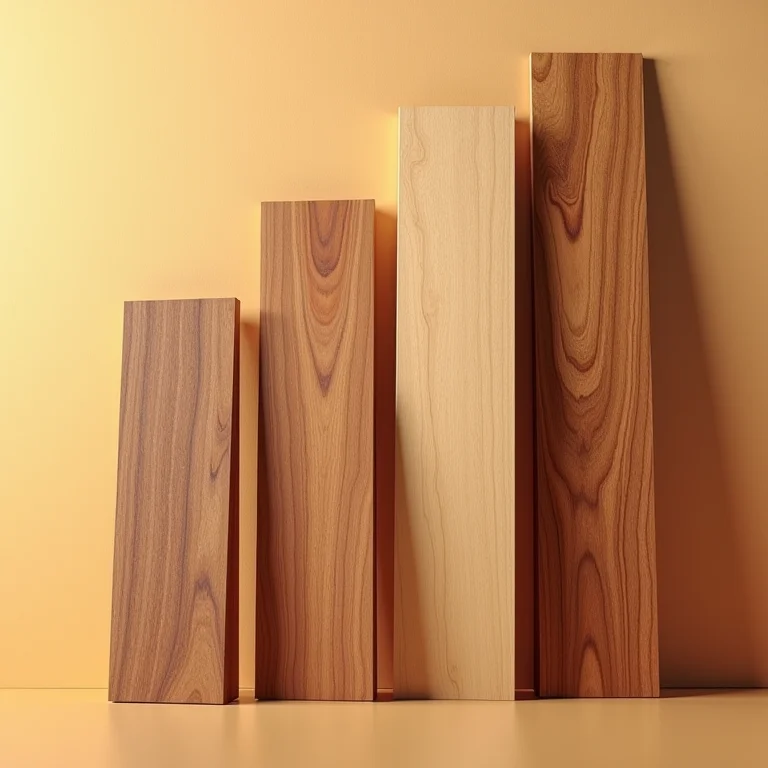 Cores e acabamentos de madeira para painel de TV