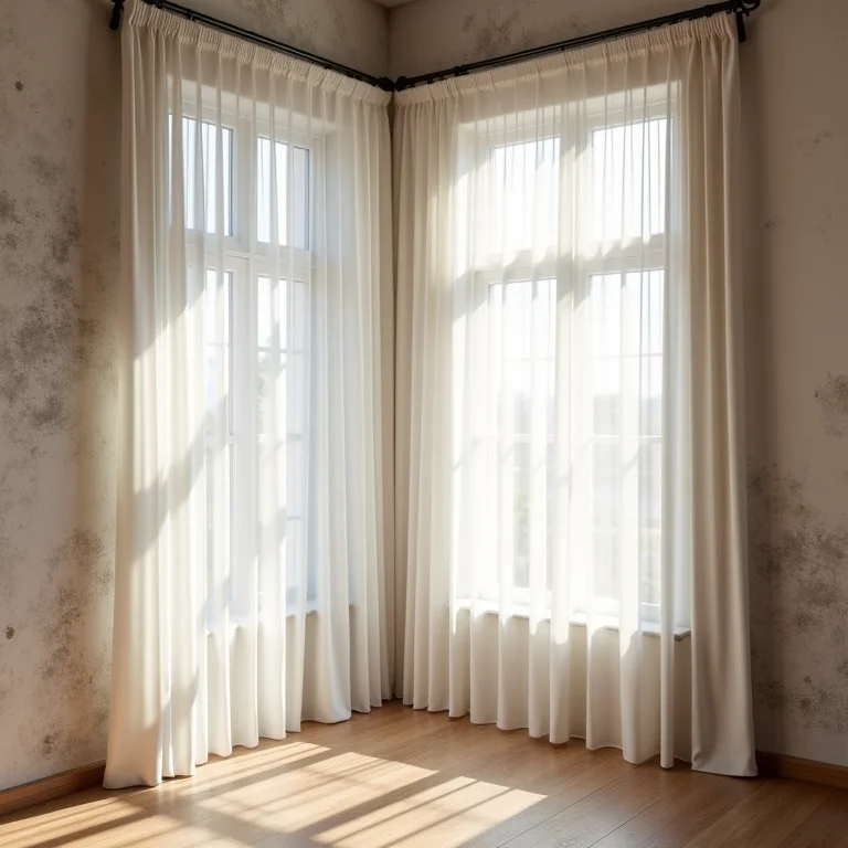 Cores neutras para cortinas de sala