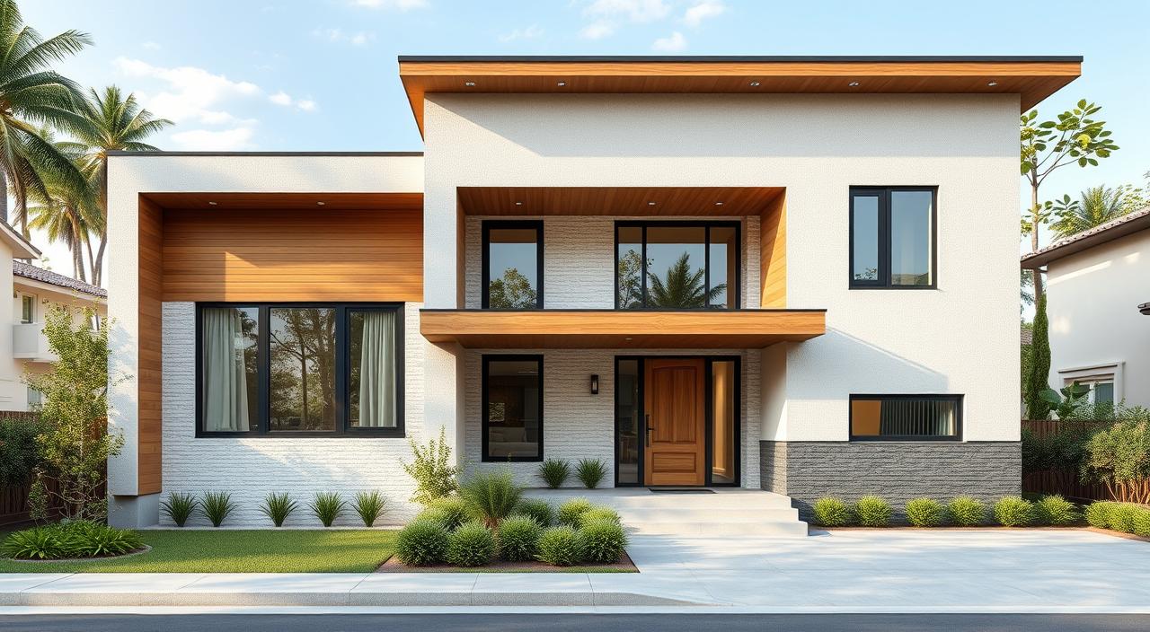 Contraste Marcante: Cores Complementares para uma Fachada Vibrante - inspiração