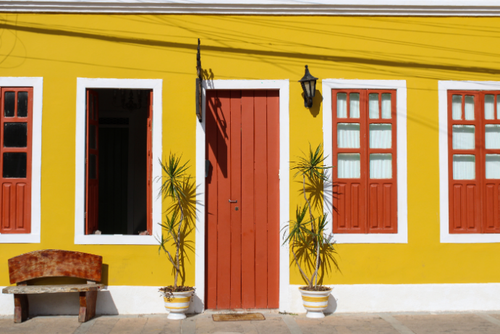 Vibrância Tropical: Cores Quentes e Alegres para uma Casa Radiante - detalhe