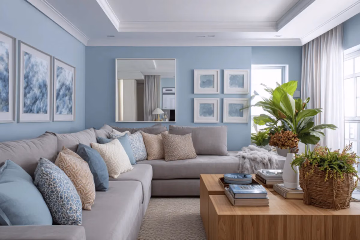 Minimalismo Colorido: A Elegância do Cinza com Toques Vibrantes - detalhe