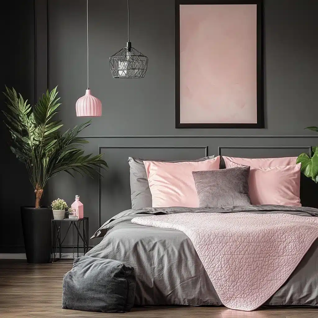 Cinza e Rosa: A Combinação Romântica que Transborda Delicadeza - ideia