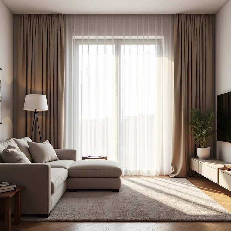 Cortinas versus persianas para sala