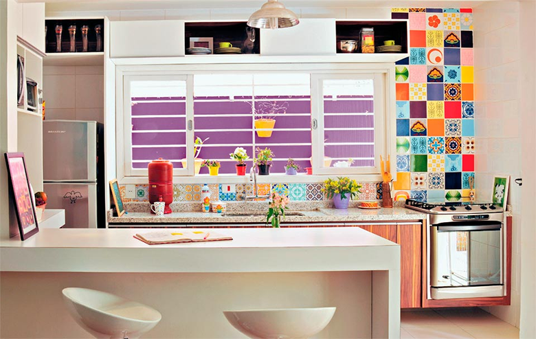 Com Azulejos Coloridos: Alegria e Personalidade - detalhe