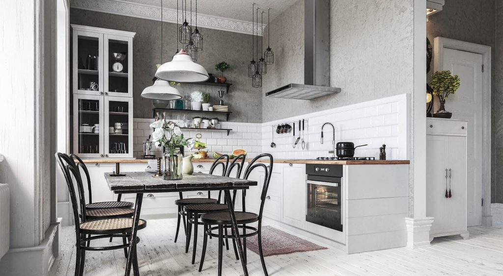 Cozinha Industrial com Toque Vintage: Reúso de Mobiliário e Detalhes Retrô - inspiração
