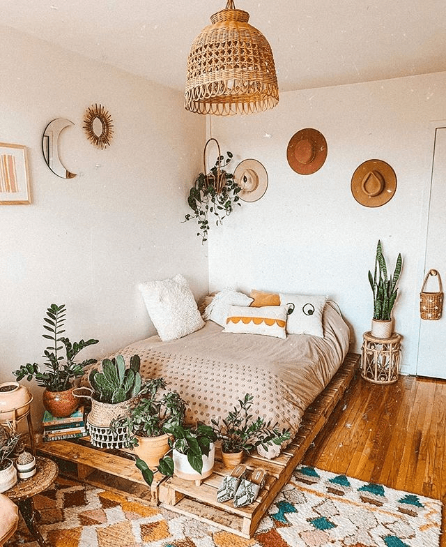 Quarto Boho com Dossel e Têxteis Naturais: Um Refúgio dos Sonhos - inspiração