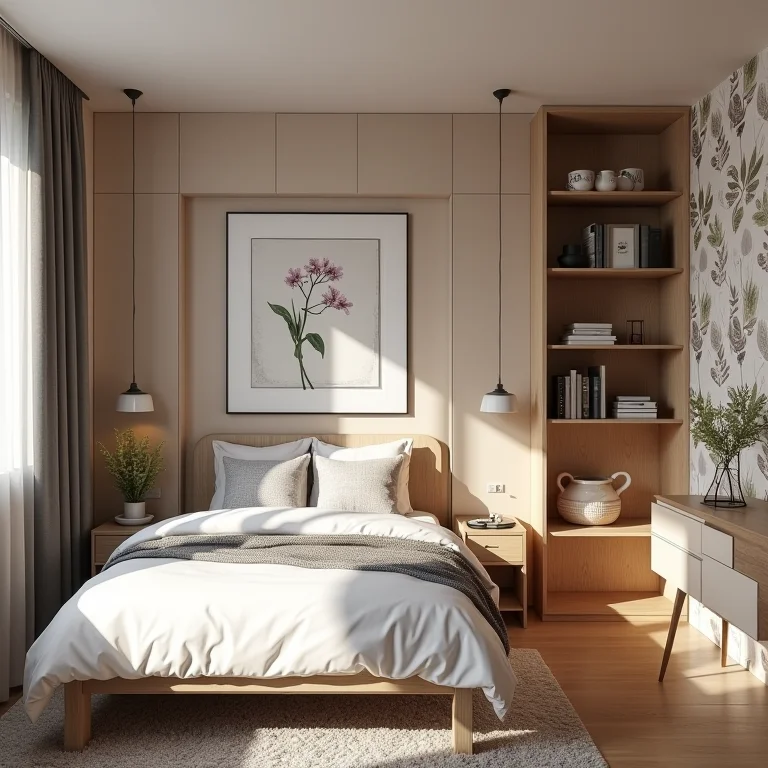 Decoração de apartamento pequeno alugado com soluções práticas e papel de parede removível