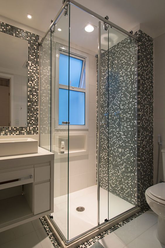 Banheiros com Pastilhas: +80 Ideias ...